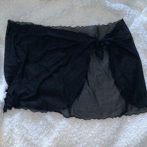 Black sarong, NWOT, Swim skirt cover